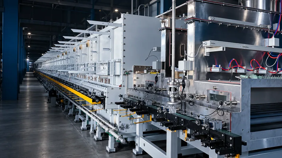 Production line · Retouched photograph